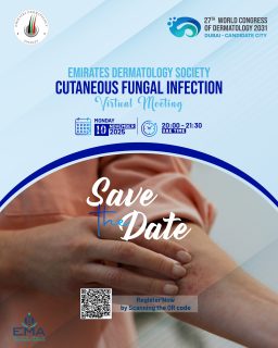 🗓 Save the Date!
Join our upcoming EDS Virtual Meeting on Cutaneous Fungal Infections — an in-depth discussion on diagnosis, management, and emerging treatment updates from leading dermatology experts.
📅 Date: 10 November 2025
#EDSVirtualMeeting #EDSUAE #FungalInfections #DermatologyEducation #SkinHealth