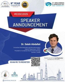 Another inspiring voice joins #EDSC2025!
We’re proud to have Dr. Salah Abdallat among our speakers — stay tuned for her insightful lectures.