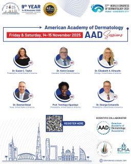 We are honored to welcome the American Academy of Dermatology (AAD) to EDSC 2025!
Their participation strengthens global collaboration and knowledge exchange in advancing dermatologic care. 🌍✨