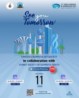 Tomorrow, we connect 🇦🇪🤝🇰🇼
Join us at the EDS Virtual Meeting in partnership with the Kuwait Society of Dermatologists — advancing dermatology through shared expertise.