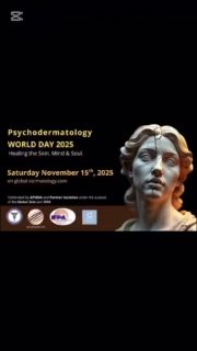 🌍✨ Join us for Psychodermatology World Day 2025 — a global celebration dedicated to healing the skin, mind & soul.
🗓 Saturday, November 15th, 2025
Let’s raise awareness about the vital connection between dermatology and mental health.
#Psychodermatology #GlobalDermatology #MindBodySkin