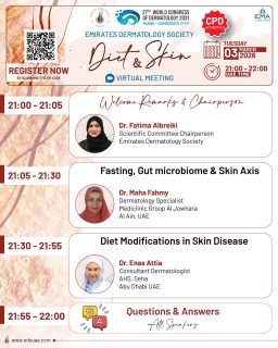 Inside-out skin health starts here.
The agenda for the EDS Diet & Skin Virtual Meeting is officially live. 🌿
Take a look at what’s ahead and secure your spot.
#DietAndSkin #EDSMeeting #SkinHealth
