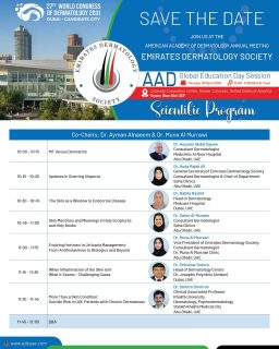We are proud to announce the EDS Session at the AD Annual Meeting – Global Education Day.
Explore the agenda and join us for insightful discussions advancing dermatology education worldwide.

#AAD2026 #GlobalDermatology #EDS