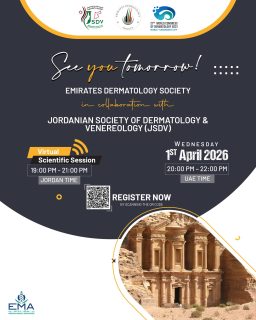 The wait is almost over!
Tomorrow, EDS and JSDV unite for a powerful virtual gathering of dermatology experts.
We look forward to welcoming you for a session filled with knowledge, collaboration, and inspiration.
See you there.
#EDS #JSDV #DermatologyCommunity