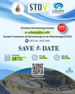 Exciting collaboration ahead! ✨
EDS joins hands with the Société Tunisienne de Dermatologie et de Vénéréologie (STDV) for a virtual meeting you won’t want to miss.
Save the date!

#EDS #STDV #Dermatology #SkinHealth