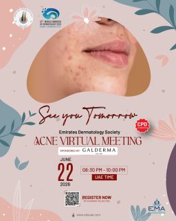 🩺 Final Reminder

Our Acne Virtual Meeting is happening tomorrow!
Join dermatology experts as they discuss current trends, treatment strategies, and best practices in acne management.

#AcneVirtualMeeting #DermatologyEducation #SkinHealth #Healthcare #AcneCare #MedicalCommunity