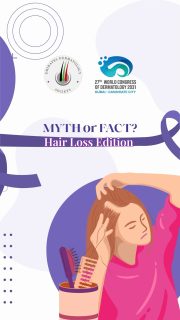 💡 Myth or Fact? Hair Loss Edition
Hair loss is surrounded by myths—but knowing the facts can help you make informed decisions about your hair health.
From wearing hats to washing your hair too often, it’s time to separate fact from fiction and understand what really contributes to hair loss.
🎥 Watch our latest reel as we debunk some of the most common misconceptions and share evidence-based facts about healthy hair.
✨ Knowledge is the first step toward healthier hair. If you’re experiencing persistent or excessive hair
loss, consult a dermatologist for an accurate diagnosis and personalized treatment.
#HairLossAwarenessMonth #HairHealth #HairFacts #HealthyHair #ScalpHealth Dermatology EmiratesDermatologySociety EDS KnowTheFacts