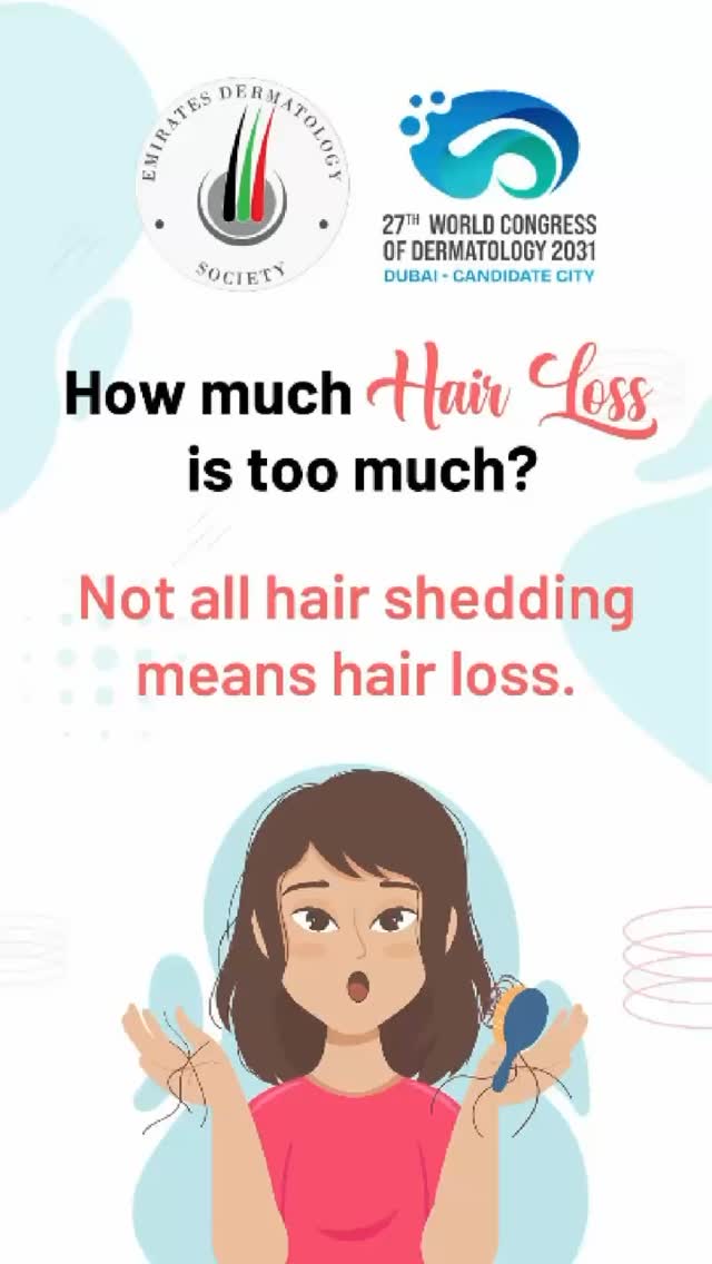 Finding a few hairs in your brush or shower is usually part of the normal hair cycle. But when shedding becomes sudden, excessive, or persistent, it may be time to take a closer look. 👀
⚠️ Noticeable thinning, a widening part, bald patches, or changes to the scalp can all be signs that deserve attention.
🩺 Hair loss can have many causes — and identifying the cause is the first step toward the right treatment.
This Alopecia Awareness Month, let’s learn to recognize the difference between normal shedding and hair loss that needs evaluation. 💙
#AlopeciaAwarenessMonth #HairLossAwareness #Alopecia #Dermatology #HealthyHair HairHealth EDSociety EmiratesDermatologySociety
