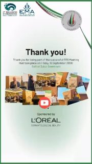 A heartfelt thank you to all our speakers, attendees, and partners for making the EDS September Meeting a valuable and engaging scientific experience. 🩵
Your participation, insightful discussions, and commitment to advancing dermatology made the meeting truly special. 🌟
We look forward to welcoming you again at our upcoming EDS scientific meetings and events!
#EDS #EmiratesDermatologySociety #EDSSeptemberMeeting #Dermatology #DermatologyEducation MedicalEducation DermatologyCommunity ThankYou