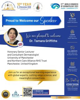 ✨ Advancing Dermatology Through Shared Expertise
EDSC 2026 is delighted to host Dr. Tamara Griffiths from the United Kingdom as part of this year’s scientific programme. 🇬🇧
With leading dermatology professionals from across the world, the conference creates a space for meaningful learning, fresh perspectives, and professional connection.
📅 6–8 November 2026
📍 InterContinental Dubai – Festival City
Join the global dermatology community in Dubai.
#EDSC2026 #EDSC #EmiratesDermatologySociety #Dermatology #DermatologyConference #MedicalEducation #GlobalDermatology #DermatologyExperts #UnitedKingdom #Dubai