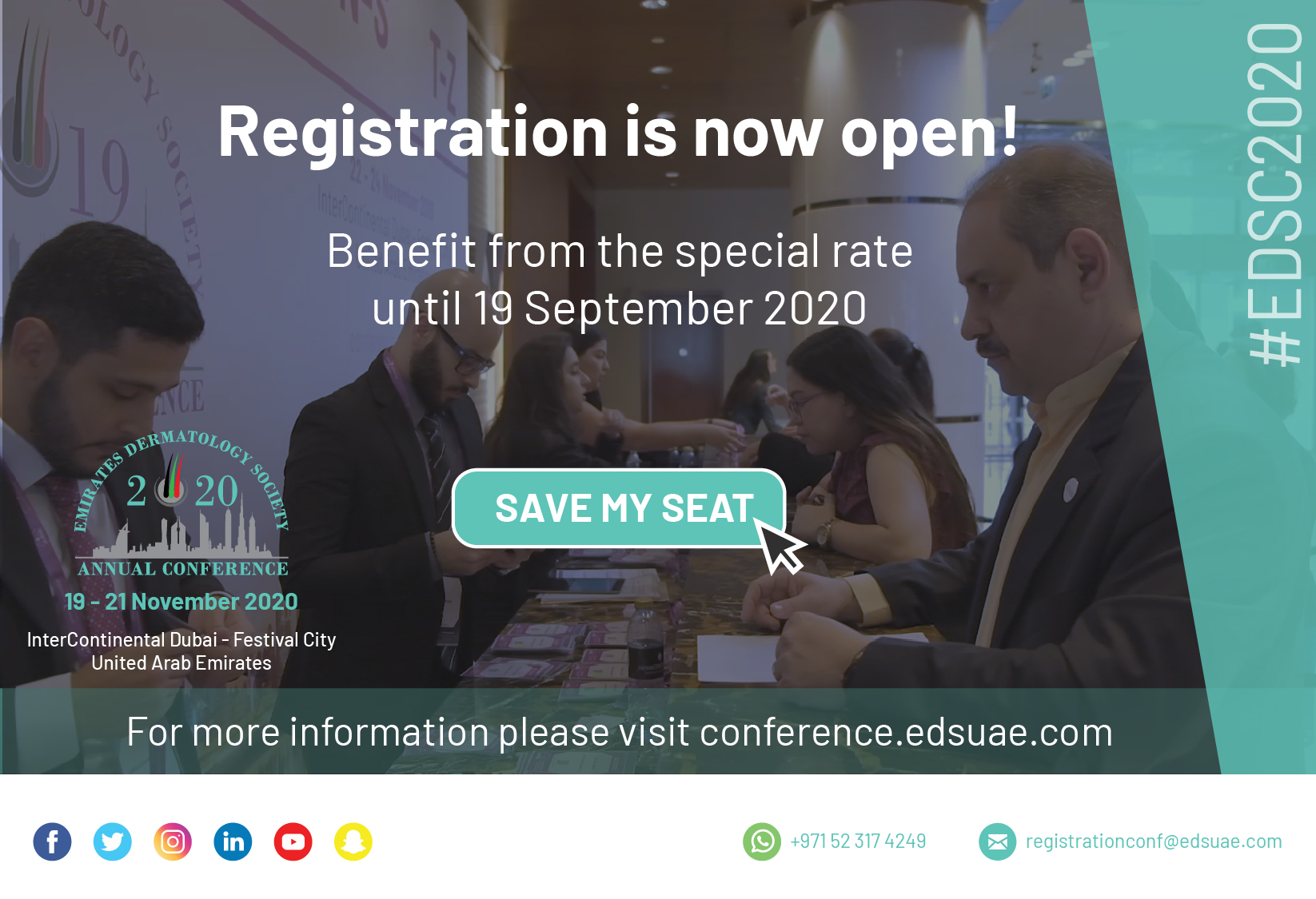 EDSC 2020 – Registration is now open!